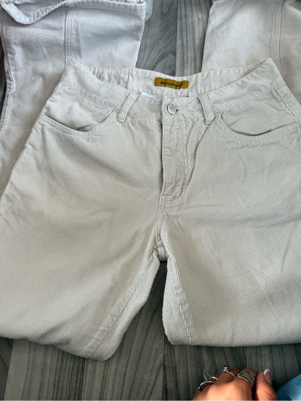 Women’s Beige Corduroy Pants